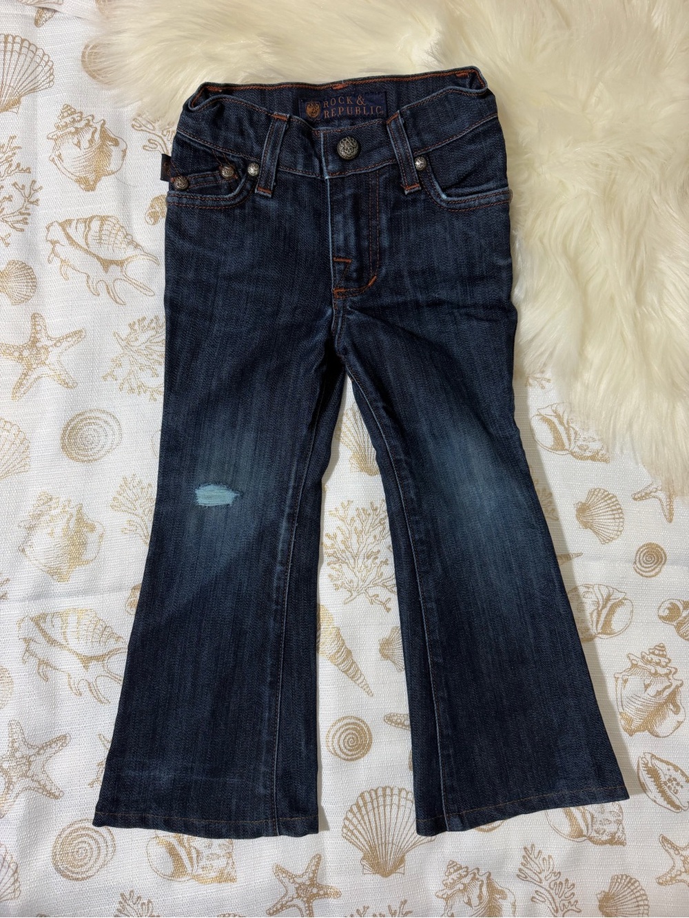 Rock & Republic Dark Blue Kids Flare Jeans